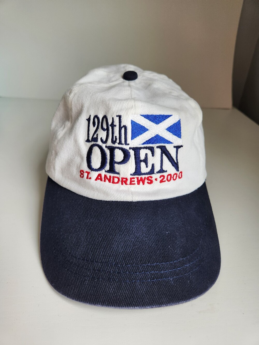 Vintage 2000 St Andrews 129th Open Championship Hat Newport Cap Tiger Woods Era